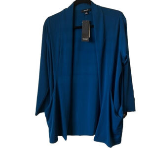 Alfani Elements Open Cardigan Bright gorgeous Teal NWT